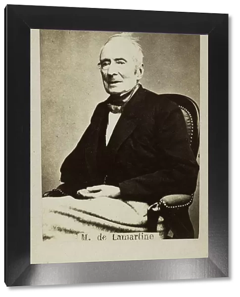 Portrait of Alphonse de Lamartine (1790-1869), 1860s. Creator: Anonymous