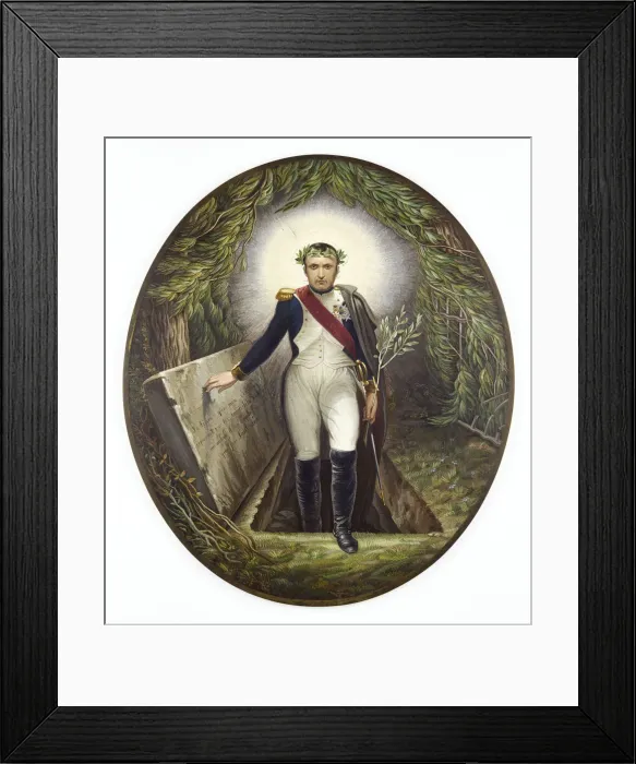 Framed Print : Napoleon Coming out of his Tomb, 1869. Creator: Anonymous, 19th century Framed Print : Napoleon Coming out of his Tomb, 1869. Creator: Anonymous, 19th century