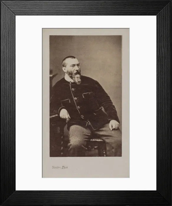 Framed Print : Portrait of Alphonse Karr (1808-1890). Creator: Disderi Framed Print : Portrait of Alphonse Karr (1808-1890). Creator: Disderi