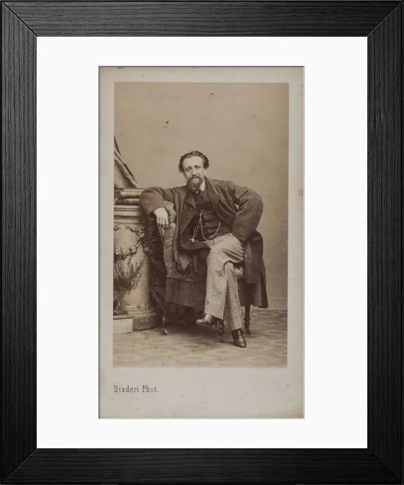 Framed Print : Portrait of Arthur Kalkbrenner (1828-1869), 1869. Creator: Disderi Framed Print : Portrait of Arthur Kalkbrenner (1828-1869), 1869. Creator: Disderi