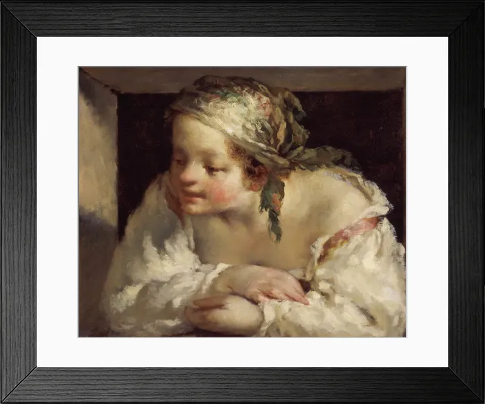 Framed Print : Young Woman, 1844 / 45. Creator: Jean Francois Millet Framed Print : Young Woman, 1844 / 45. Creator: Jean Francois Millet