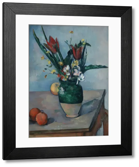 Framed Print : The Vase of Tulips, c. 1890. Creator: Paul Cezanne Framed Print : The Vase of Tulips, c. 1890. Creator: Paul Cezanne