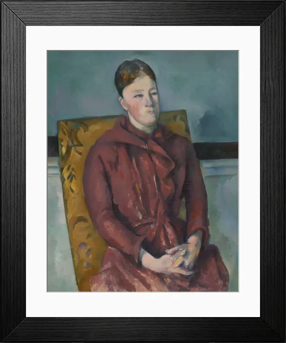 Framed Print : Madame Cezanne in a Yellow Chair, 1888 / 90. Creator: Paul Cezanne Framed Print : Madame Cezanne in a Yellow Chair, 1888 / 90. Creator: Paul Cezanne
