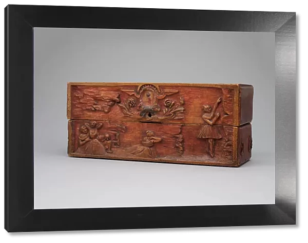 Decorated Wooden Box, 1884. Creator: Paul Gauguin