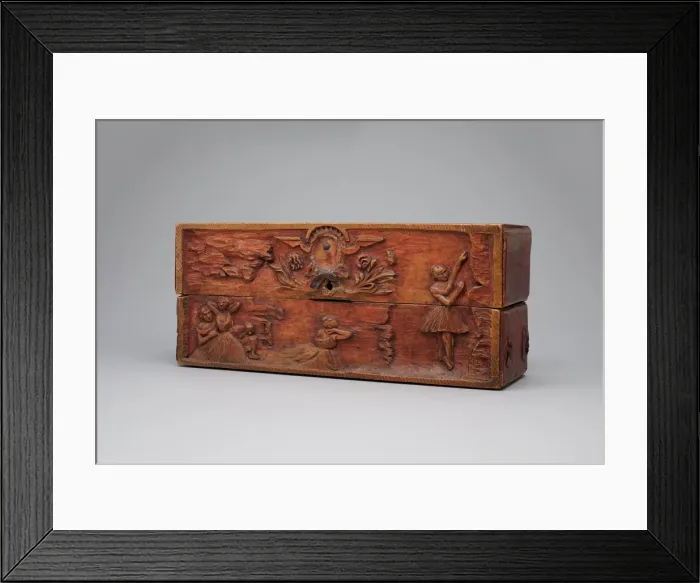 Framed Print : Decorated Wooden Box, 1884. Creator: Paul Gauguin Framed Print : Decorated Wooden Box, 1884. Creator: Paul Gauguin