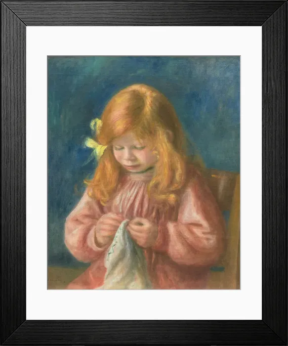 Framed Print : Jean Renoir Sewing, 1899 / 1900. Creator: Pierre-Auguste Renoir Framed Print : Jean Renoir Sewing, 1899 / 1900. Creator: Pierre-Auguste Renoir