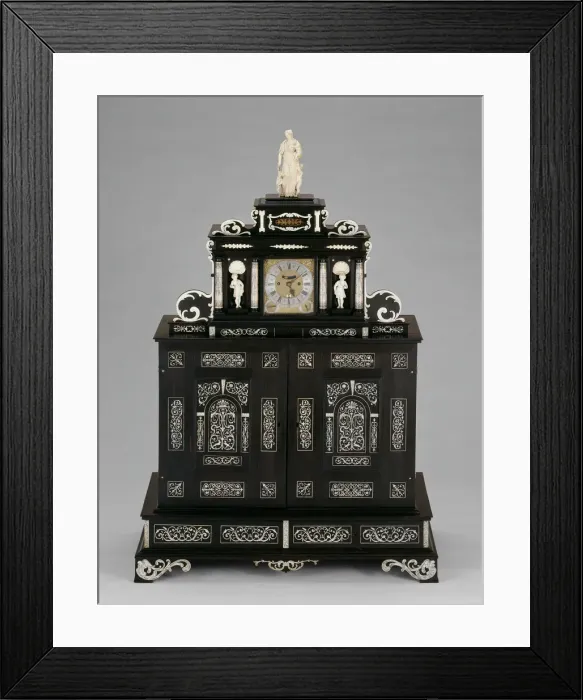Framed Print : Cabinet, Augsburg, About 1640. Creator: Unknown Framed Print : Cabinet, Augsburg, About 1640. Creator: Unknown