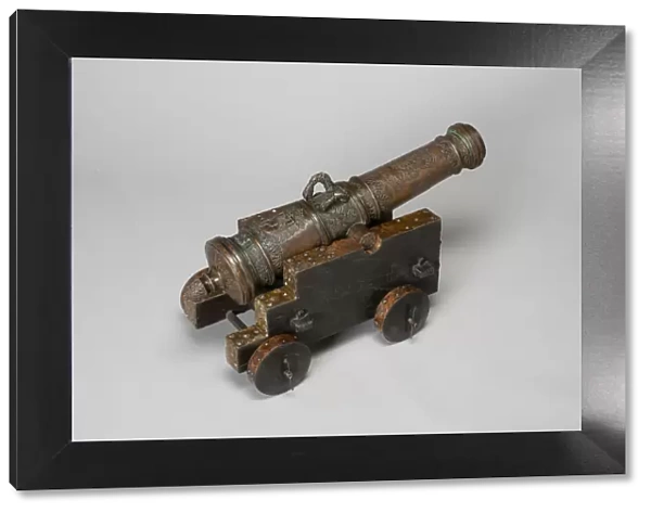 Model Field Cannon with Carriage, Austria, 1693. Creator: Unknown