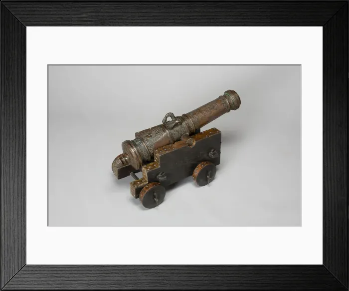 Framed Print : Model Field Cannon with Carriage, Austria, 1693. Creator: Unknown Framed Print : Model Field Cannon with Carriage, Austria, 1693. Creator: Unknown