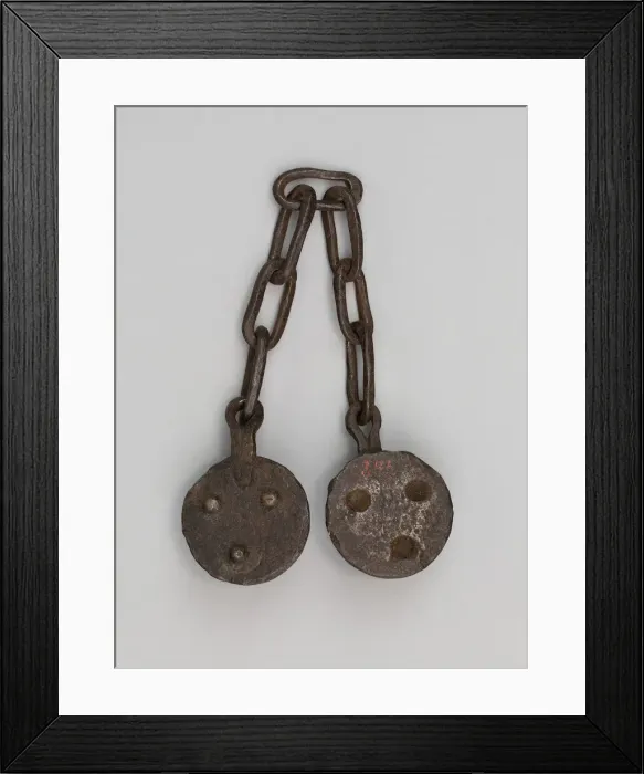 Framed Print : Chain Shot (Projectile) for a Cannon, Austria, 17th Century. Creator: Unknown Framed Print : Chain Shot (Projectile) for a Cannon, Austria, 17th Century. Creator: Unknown