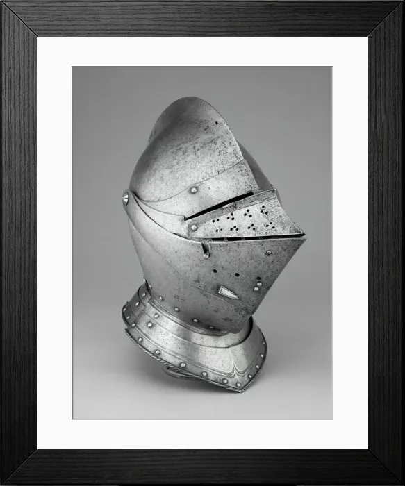 Framed Print : Close Helmet, Innsbruck, c. 1550. Creator: Unknown Framed Print : Close Helmet, Innsbruck, c. 1550. Creator: Unknown