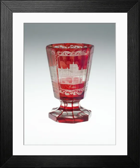 Framed Print : Goblet, Bohemia, c. 1850 / 75. Creator: Bohemia Glass Framed Print : Goblet, Bohemia, c. 1850 / 75. Creator: Bohemia Glass