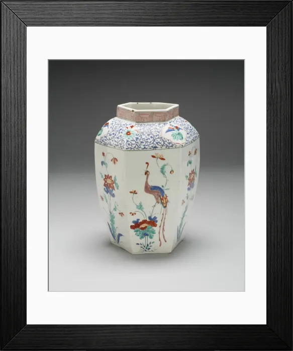 Framed Print : Jar, Chelsea, 1750 / 52. Creator: Chelsea Porcelain Manufactory Framed Print : Jar, Chelsea, 1750 / 52. Creator: Chelsea Porcelain Manufactory