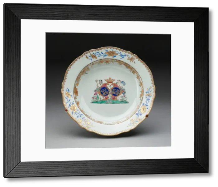 Framed Print : Soup Bowl, Jingdezhen, c. 1745. Creator: Jingdezhen Porcelain Framed Print : Soup Bowl, Jingdezhen, c. 1745. Creator: Jingdezhen Porcelain