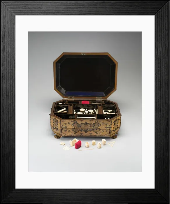 Framed Print : Work Box, China, Early to mid 19th century. Creator: Unknown Framed Print : Work Box, China, Early to mid 19th century. Creator: Unknown