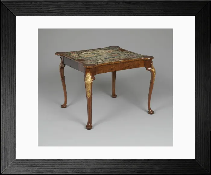 Framed Print : Card Table, England, c. 1720. Creator: Unknown Framed Print : Card Table, England, c. 1720. Creator: Unknown