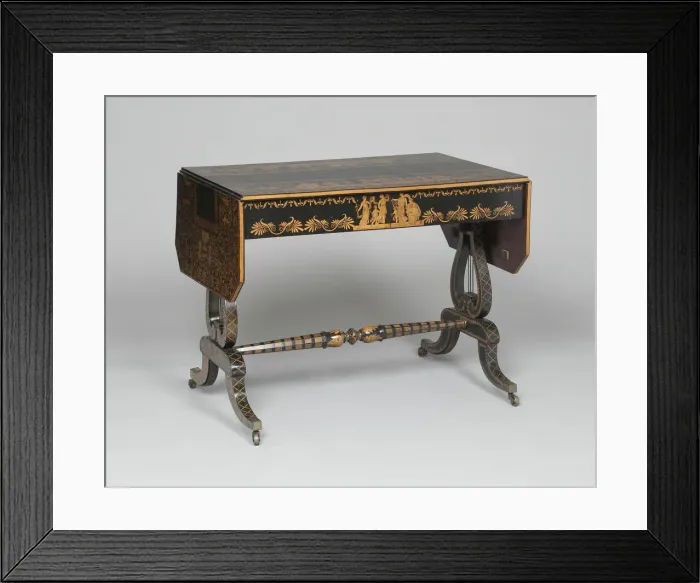 Framed Print : Sofa Table, England, c. 1810. Creator: Unknown Framed Print : Sofa Table, England, c. 1810. Creator: Unknown