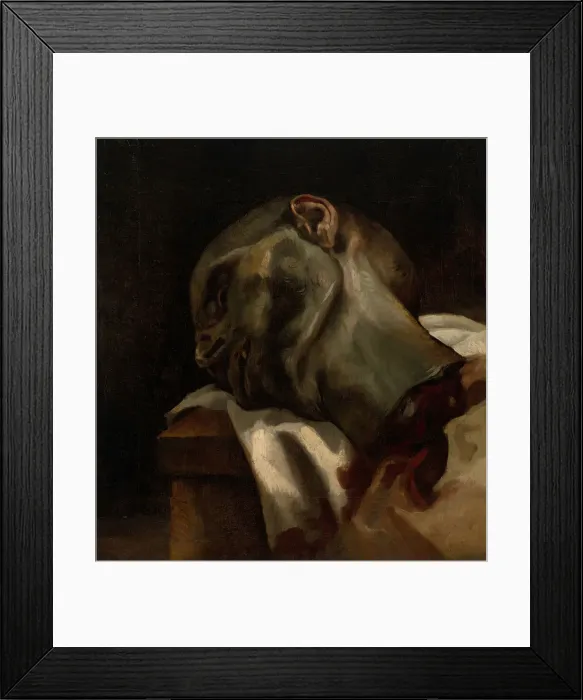 Framed Print : Head of a Guillotined Man, 1818 / 19. Creator: Theodore Gericault Framed Print : Head of a Guillotined Man, 1818 / 19. Creator: Theodore Gericault