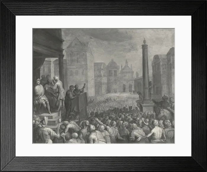 Framed Print : The Judgement of Zaleucus, 1605 / 10. Creator: Otto Van Veen Framed Print : The Judgement of Zaleucus, 1605 / 10. Creator: Otto Van Veen