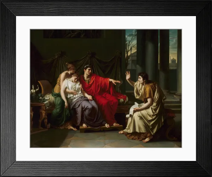 Framed Print : Virgil Reading the Aeneid'to Augustus, Octavia, and Livia, 1790 / 93 Framed Print : Virgil Reading the Aeneid'to Augustus, Octavia, and Livia, 1790 / 93
