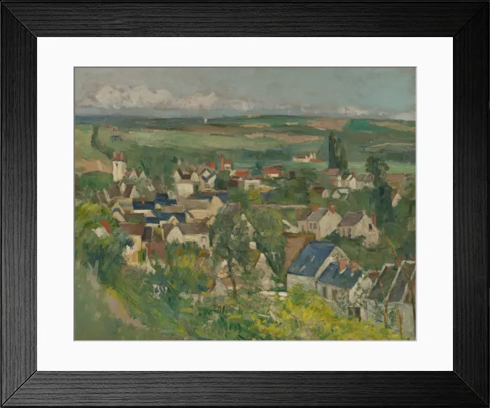 Framed Print : Auvers, Panoramic View, 1873 / 75. Creator: Paul Cezanne Framed Print : Auvers, Panoramic View, 1873 / 75. Creator: Paul Cezanne
