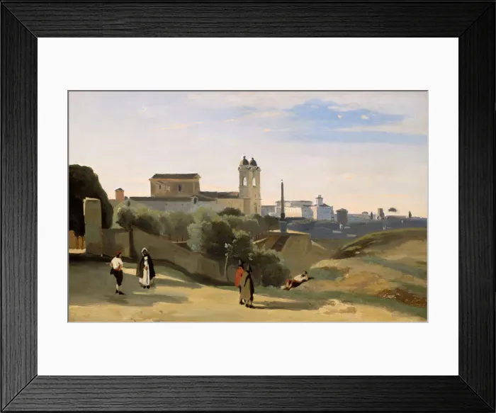 Framed Print : Monte Pincio, Rome, 1840 / 50. Creator: Jean-Baptiste-Camille Corot Framed Print : Monte Pincio, Rome, 1840 / 50. Creator: Jean-Baptiste-Camille Corot