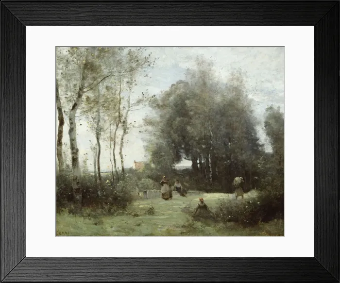 Framed Print : Arleux-Palluel, The Bridge of Trysts, 1871 / 72. Creator: Jean-Baptiste-Camille Corot Framed Print : Arleux-Palluel, The Bridge of Trysts, 1871 / 72. Creator: Jean-Baptiste-Camille Corot
