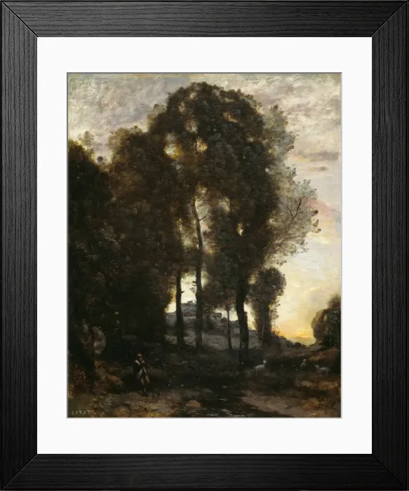 Framed Print : Souvenir of Italy, 1855 / 60. Creator: Jean-Baptiste-Camille Corot Framed Print : Souvenir of Italy, 1855 / 60. Creator: Jean-Baptiste-Camille Corot