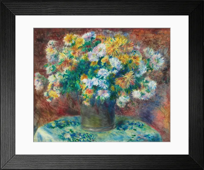 Framed Print : Chrysanthemums, 1881 / 82. Creator: Pierre-Auguste Renoir Framed Print : Chrysanthemums, 1881 / 82. Creator: Pierre-Auguste Renoir