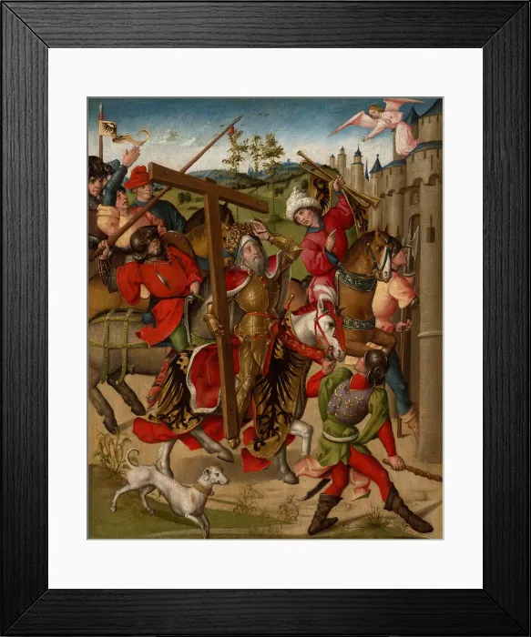 Framed Print : Emperor Heraclius Denied Entry into Jerusalem, 1460 / 80. Creator: Unknown Framed Print : Emperor Heraclius Denied Entry into Jerusalem, 1460 / 80. Creator: Unknown