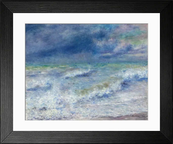 Framed Print : Seascape, 1879. Creator: Pierre-Auguste Renoir Framed Print : Seascape, 1879. Creator: Pierre-Auguste Renoir