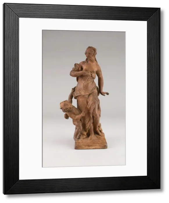 Framed Print : The Fear of Love, 1742. Creator: Jean-Louis Lemoyne Framed Print : The Fear of Love, 1742. Creator: Jean-Louis Lemoyne