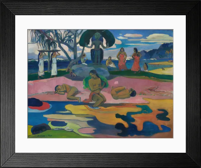 Framed Print : Mahana no atua (Day of the God), 1894. Creator: Paul Gauguin Framed Print : Mahana no atua (Day of the God), 1894. Creator: Paul Gauguin