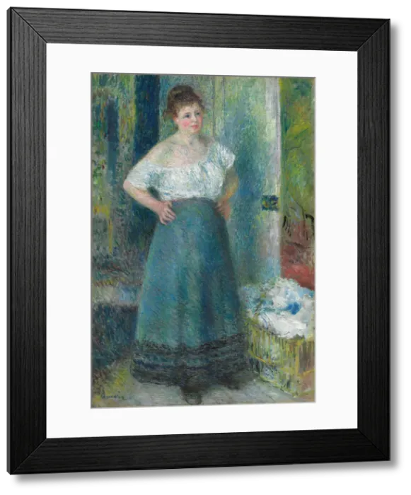 Framed Print : The Laundress, 1877 / 79. Creator: Pierre-Auguste Renoir Framed Print : The Laundress, 1877 / 79. Creator: Pierre-Auguste Renoir