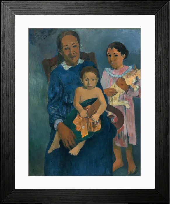 Framed Print : Polynesian Woman with Children, 1901. Creator: Paul Gauguin Framed Print : Polynesian Woman with Children, 1901. Creator: Paul Gauguin