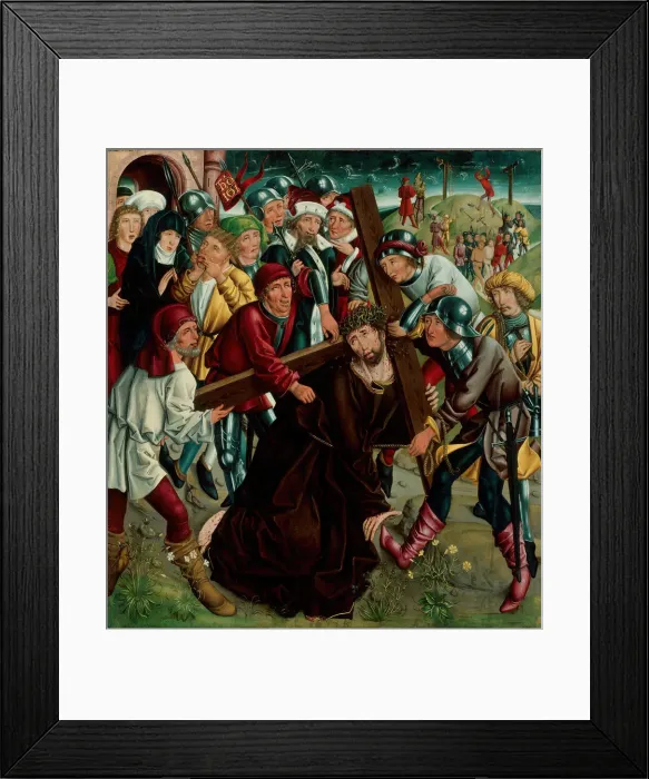 Framed Print : Christ Carrying the Cross, c. 1490. Creator: Unknown Framed Print : Christ Carrying the Cross, c. 1490. Creator: Unknown