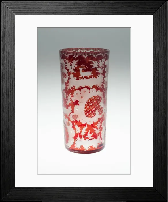 Framed Print : Goblet, Bohemia, c. 1850 / 80. Creator: Bohemia Glass Framed Print : Goblet, Bohemia, c. 1850 / 80. Creator: Bohemia Glass