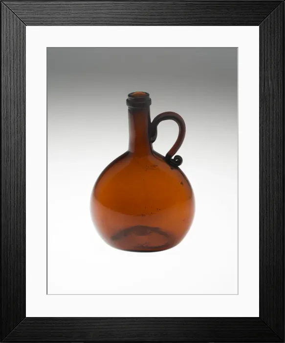 Framed Print : Bottle, Bohemia, c. 1840 / 50. Creator: Bohemia Glass Framed Print : Bottle, Bohemia, c. 1840 / 50. Creator: Bohemia Glass