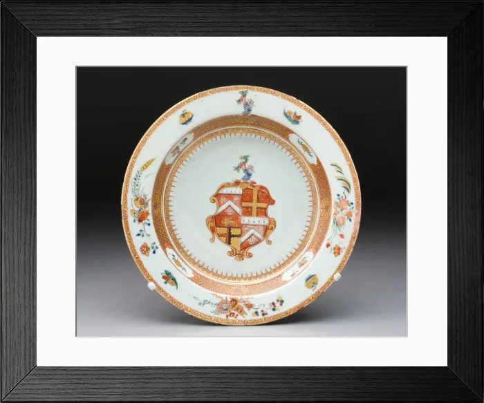 Framed Print : Soup Bowl, Jingdezhen, c. 1720. Creator: Jingdezhen Porcelain Framed Print : Soup Bowl, Jingdezhen, c. 1720. Creator: Jingdezhen Porcelain