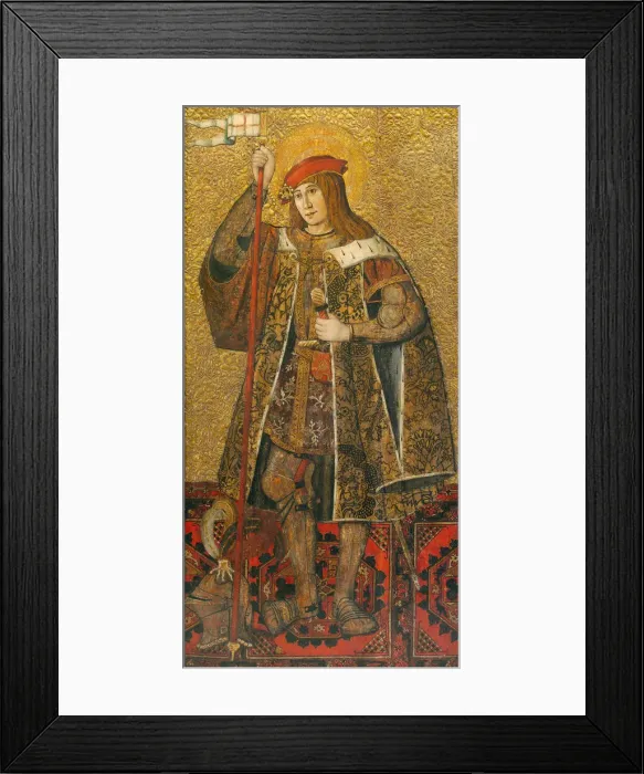 Framed Print : Warrior Saint, 1490 / 1500. Creator: Unknown Framed Print : Warrior Saint, 1490 / 1500. Creator: Unknown