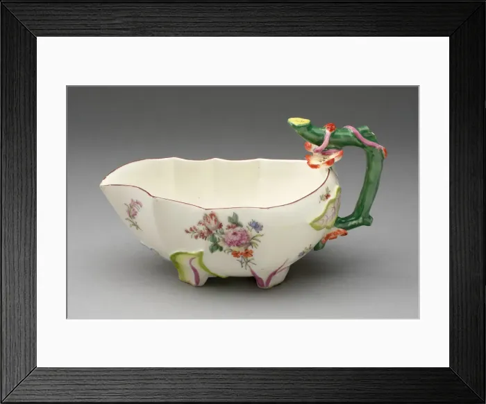 Framed Print : Sauceboat, Chelsea, 1760 / 70. Creator: Chelsea Porcelain Manufactory Framed Print : Sauceboat, Chelsea, 1760 / 70. Creator: Chelsea Porcelain Manufactory