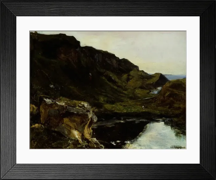 Framed Print : Landscape, c. 1835. Creator: Theodore Rousseau Framed Print : Landscape, c. 1835. Creator: Theodore Rousseau