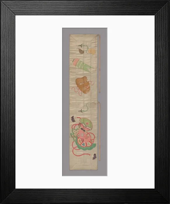 Framed Print : Ohi (Stole), Japan, late Edo period (1789-1868) / Meiji period (1868-1912), 19th century. Creator: Unknown Framed Print : Ohi (Stole), Japan, late Edo period (1789-1868) / Meiji period (1868-1912), 19th century. Creator: Unknown