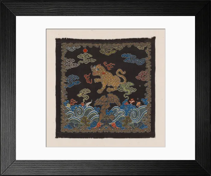 Framed Print : Buzi (Court Rank Badge), China, Qing dynasty(1644-1911), 1775 / 1800. Creator: Unknown Framed Print : Buzi (Court Rank Badge), China, Qing dynasty(1644-1911), 1775 / 1800. Creator: Unknown