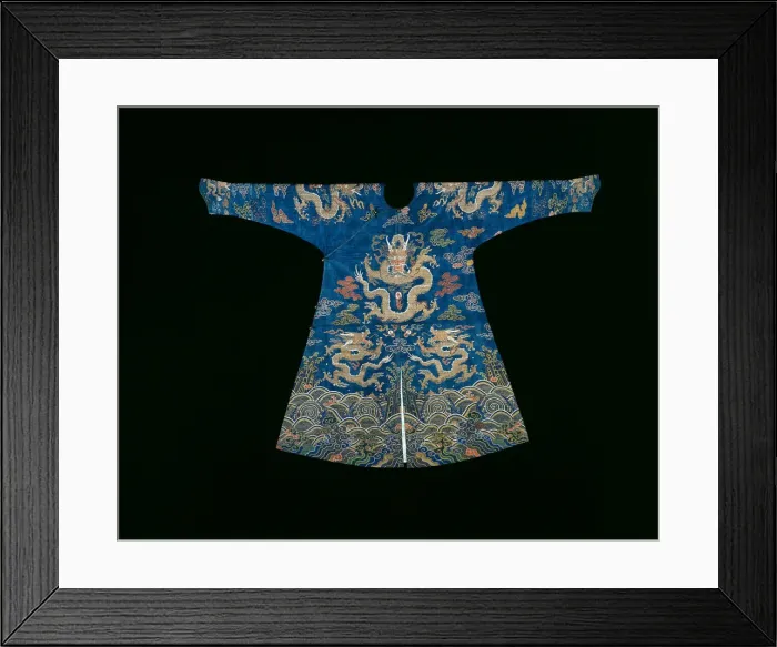 Framed Print : Mans Jifu (Semiformal Court Robe), China, Qing dynasty (1644-1911), 1720 / 40 Framed Print : Mans Jifu (Semiformal Court Robe), China, Qing dynasty (1644-1911), 1720 / 40