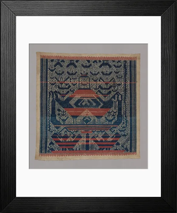Framed Print : Tampan (Ceremonial Cloth), Indonesia, 19th century. Creator: Unknown Framed Print : Tampan (Ceremonial Cloth), Indonesia, 19th century. Creator: Unknown