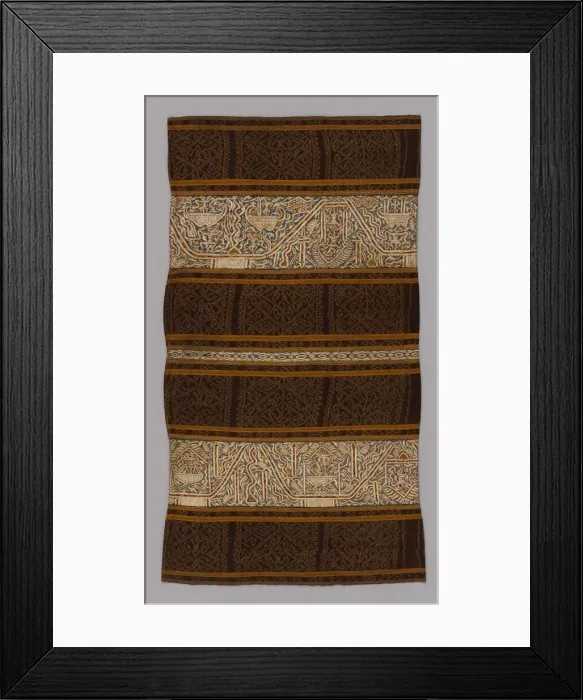 Framed Print : Womans Ceremonial Skirt (tapis), Sumatra, 19th century. Creator: Unknown Framed Print : Womans Ceremonial Skirt (tapis), Sumatra, 19th century. Creator: Unknown