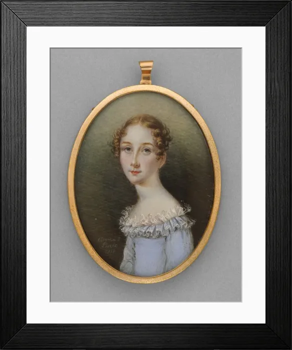 Framed Print : Portrait of a Woman, 1818. Creator: Anna Claypoole Peale Framed Print : Portrait of a Woman, 1818. Creator: Anna Claypoole Peale