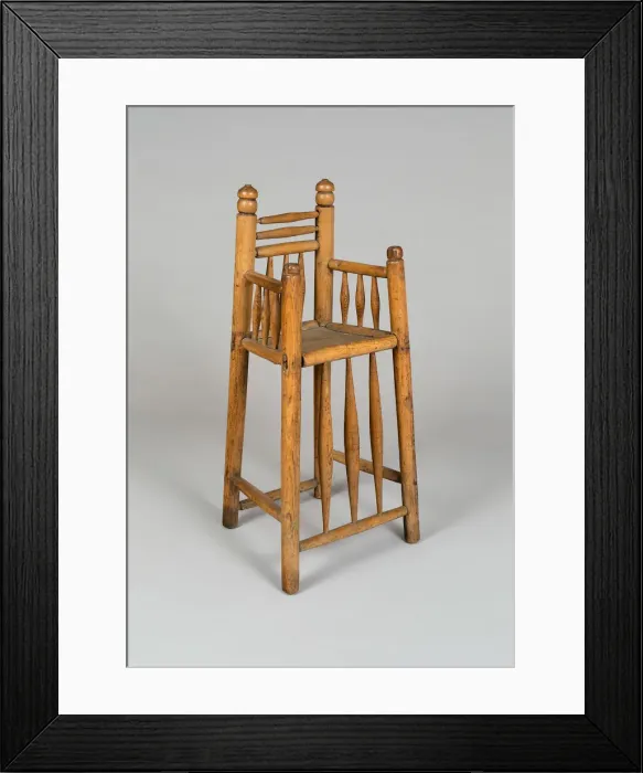 Framed Print : High Chair, 1640 / 70. Creator: Unknown Framed Print : High Chair, 1640 / 70. Creator: Unknown