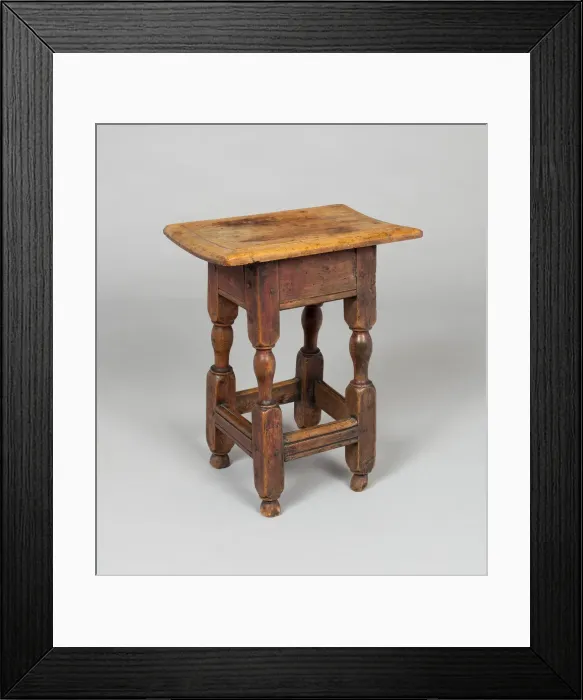 Framed Print : Joint Stool, 1680 / 1710. Creator: Unknown Framed Print : Joint Stool, 1680 / 1710. Creator: Unknown
